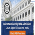 Calcutta University MBA Admission 2026 Open Till June 19; Apply Now at caluniv.ac.in